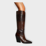 Botine de damă mini cu toc cu model confortabile elegante