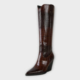 Botine de damă mini cu toc cu model confortabile elegante