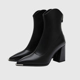 Botine de damă de seară cu toc modern confortabile