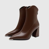 Botine de damă de seară cu toc modern confortabile