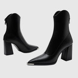 Botine de damă de seară cu toc modern confortabile