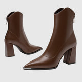 Botine de damă de seară cu toc modern confortabile