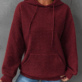 Hanorac de damă roz de iarnă cu glugă chic elegant moale modern