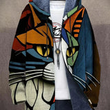 Cardigan de damă lejer oversize cu model uni casual