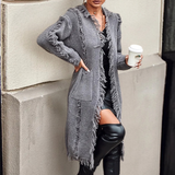 Cardigan de damă lung casual chic elegant moale