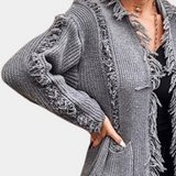 Cardigan de damă lung casual chic elegant moale