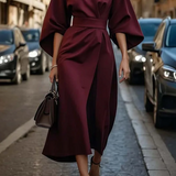 Rochie de damă de gală cu mâneci clasic