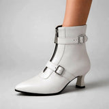 Botine de damă mini cu toc căptușite elegante lungi