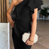 Rochie de damă de gală cu mâneci uni