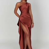Rochie de damă maxi uni clasic confortabilă lejeră lungă