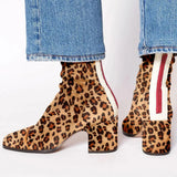 Botine de damă cu toc casual modern elegante