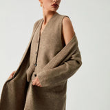 Cardigan de damă lung casual confortabil elastic elegant