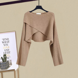 Cardigan de damă scurt cu mâneci uni