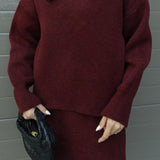 Set de damă de iarnă lejer mini cu guler uni confortabil călduros elegant moale