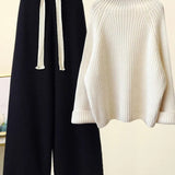 Pulover de damă tricotat lejer relaxat casual chic elegant