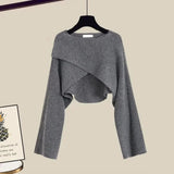 Set de damă larg lung cu mâneci lungi clasic confortabil elegant moale modern