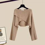 Set de damă larg lung cu mâneci lungi clasic confortabil elegant moale modern
